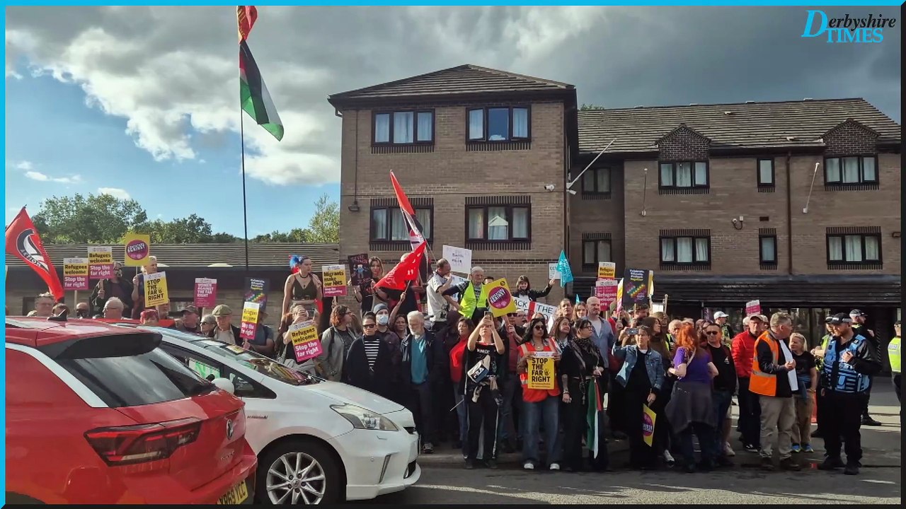 Protest at Chesterfield asylum hotel