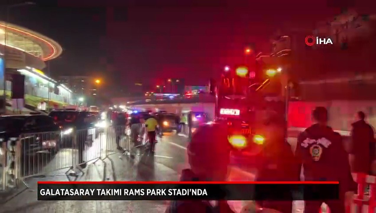 Galatasaray takımı Liverpool maçı için RAMS Park'a geldi