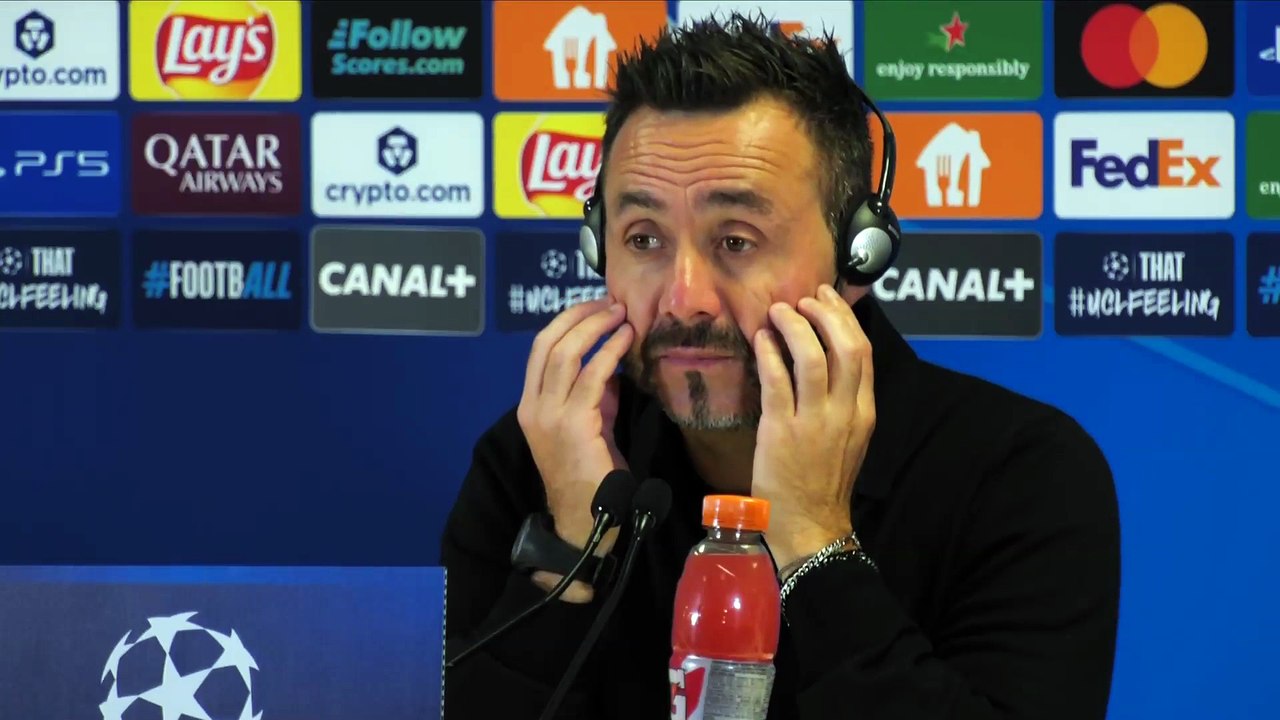 De Zerbi sur Medina : « Une entorse, mais on ne connaît pas le niveau de gravité » - Foot - Ligue des champions