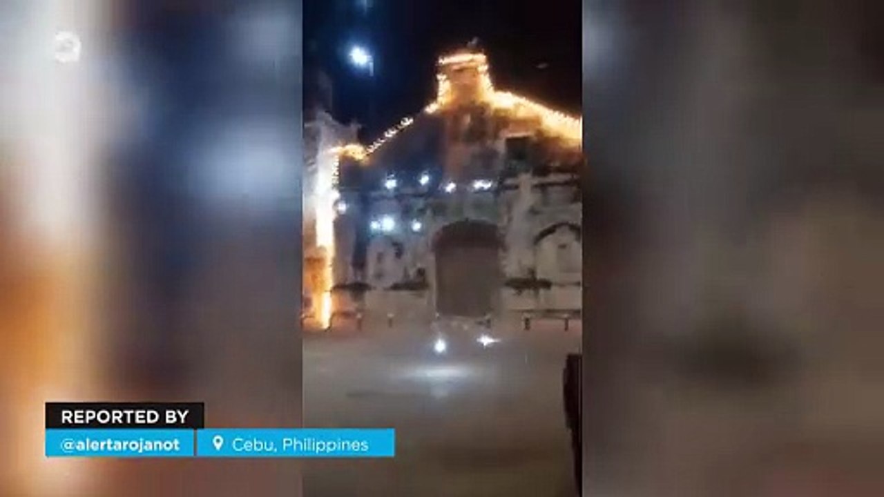 A strong earthquake shakes Cebu, Philippines