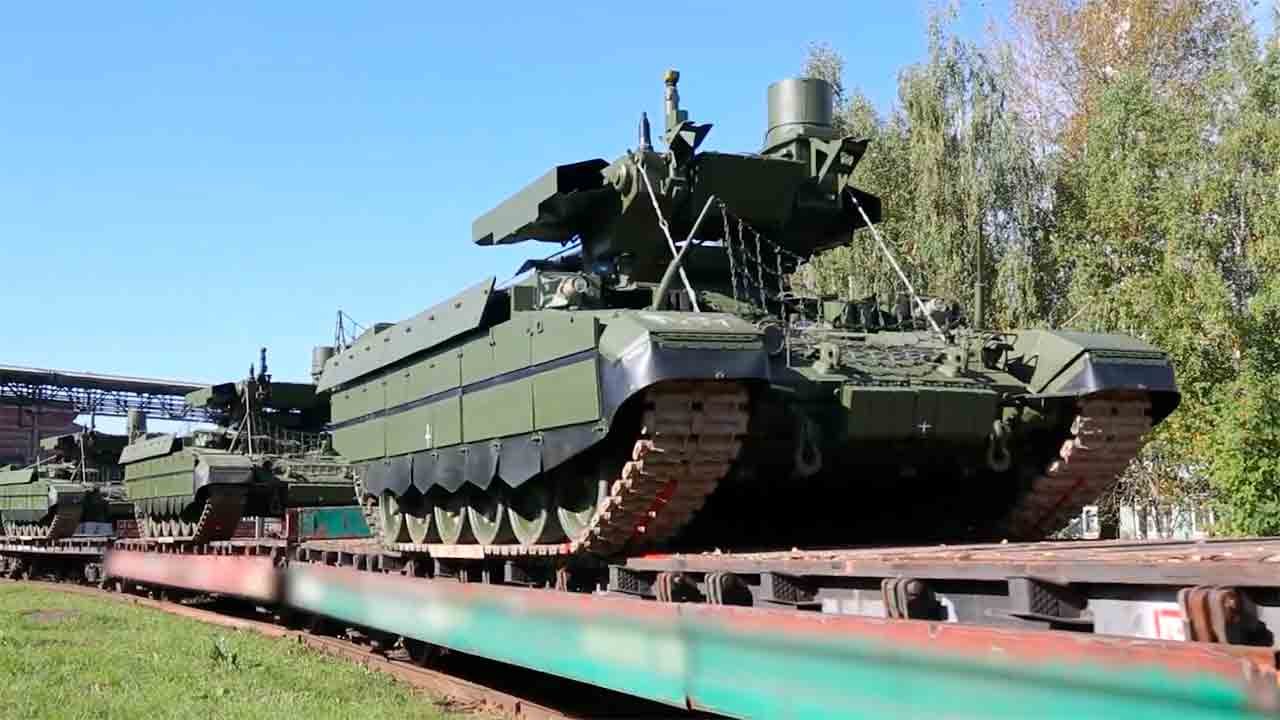 New batch of BMPT “Terminator” delivered with anti-drone protection