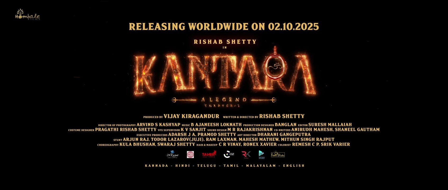 Kantara Chapter 1 Trailer - Telugu ｜ Rishab Shetty ｜ Rukmini ｜ Vijay Kiragandur ｜ Hombale Films