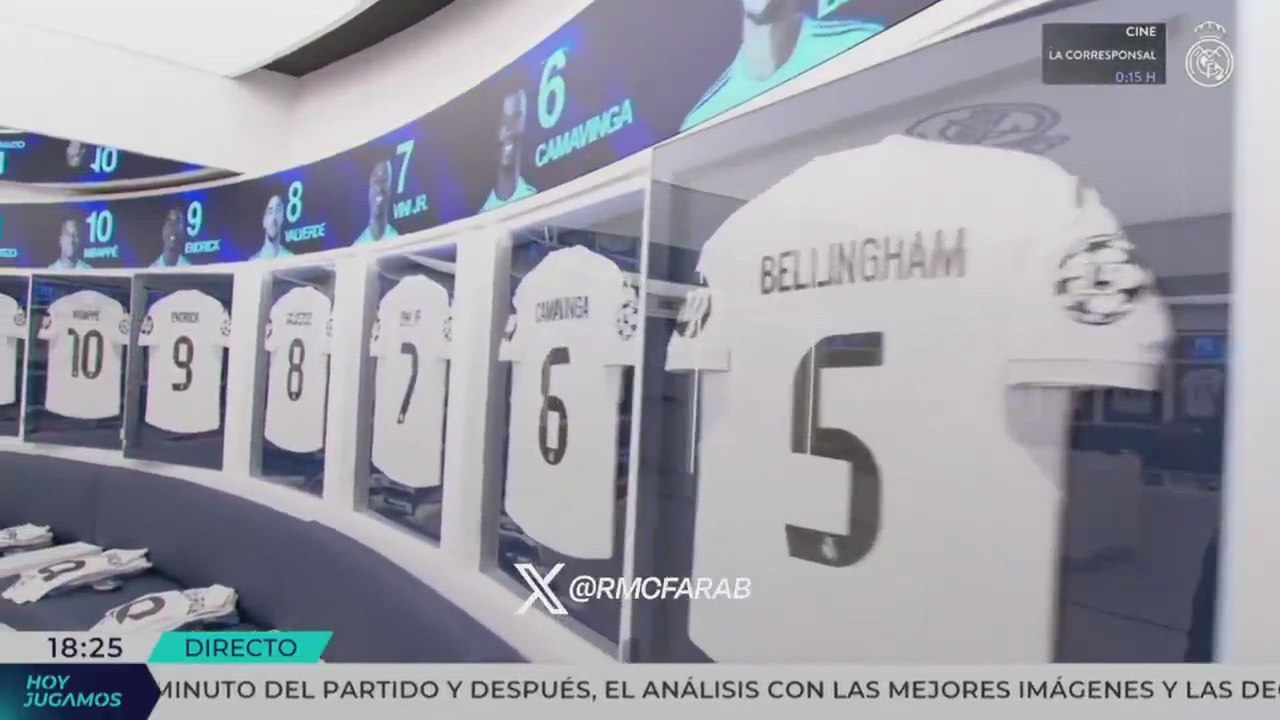 El vestuario del Real Madrid por dentro ¡Impresionante!
