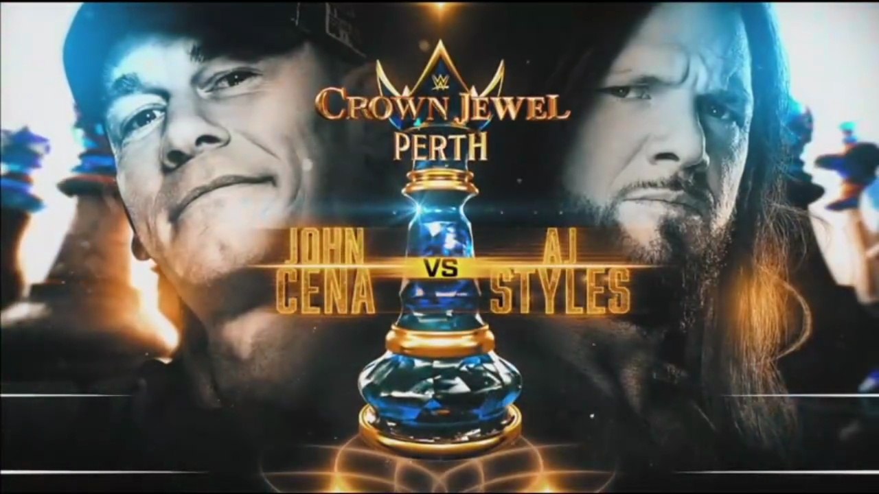 WWE Crown Jewel 2025 Official Match Card HD