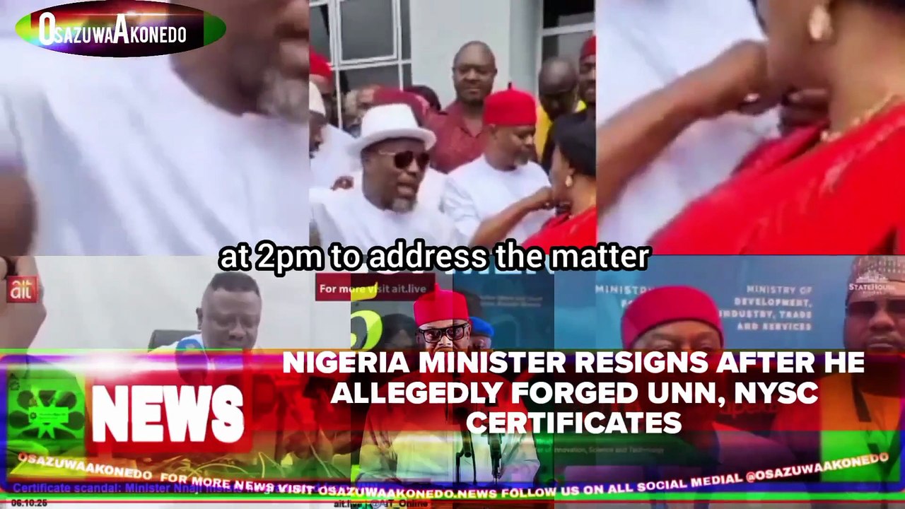 Nigeria Minister Resigns After He Allegedly Forged UNN, NYSC Certificates