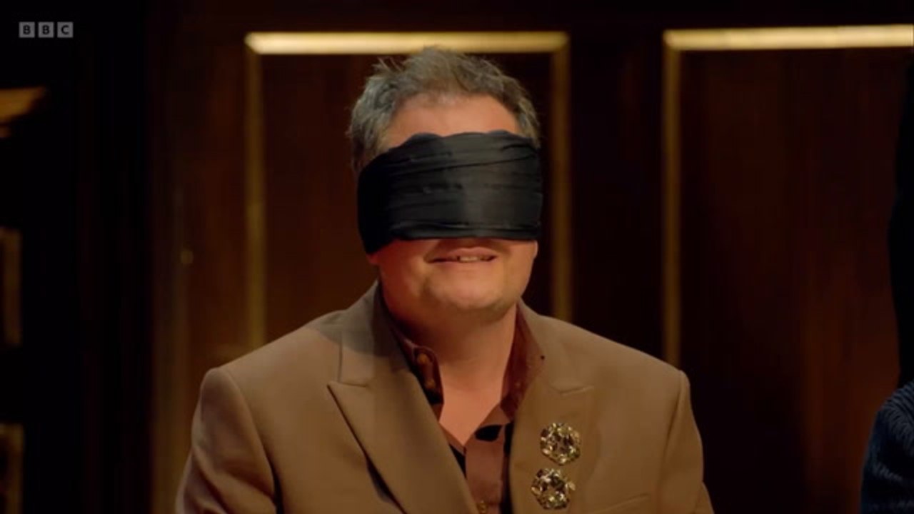 Celebrity Traitors: Alan Carr giggles after being chosen by Claudia Winkleman as a Traitor