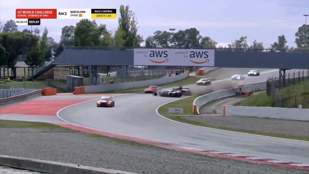 GT World Challenge 2025 Barcelona Race Rosi Salikhov Big Crash