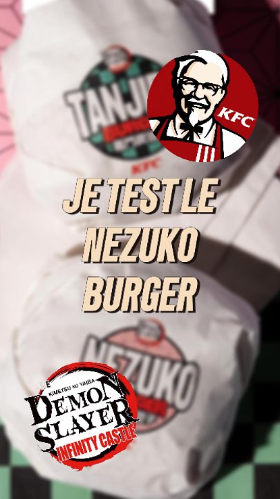 Je test le Nezuko Burger KFC ! #Exclu #Burger #KFC #DemonSlayer