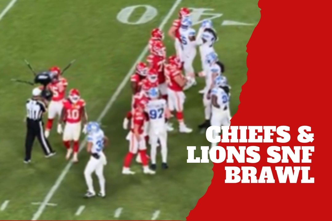 Chiefs and Lions game ended with a post-game fight