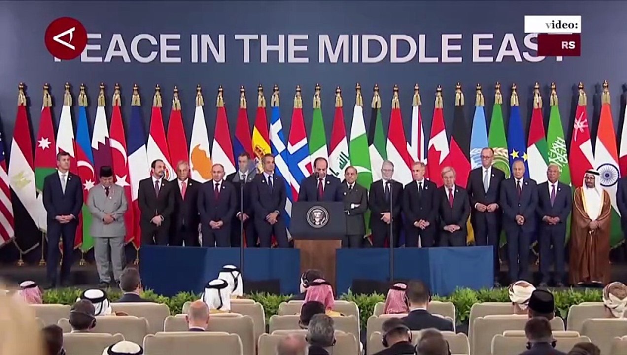 Di KTT Gaza, Presiden Mesir: Solusi dua negara cara capai perdamaian