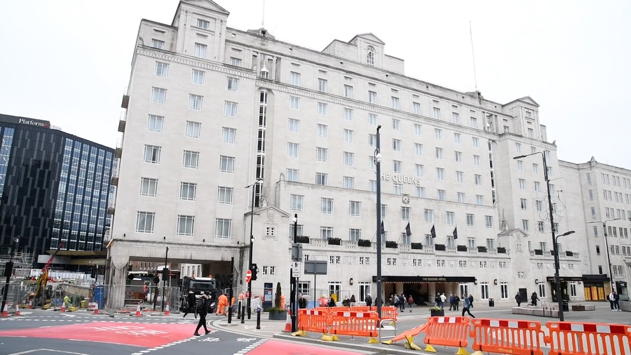 City Square, Leeds, which has become pedestrianised