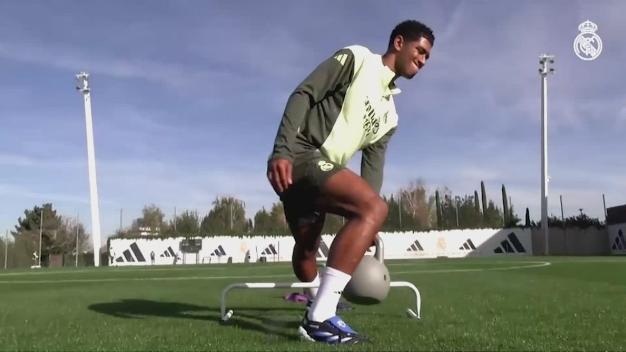 Entrenamiento del Real Madrid previo al Getafe