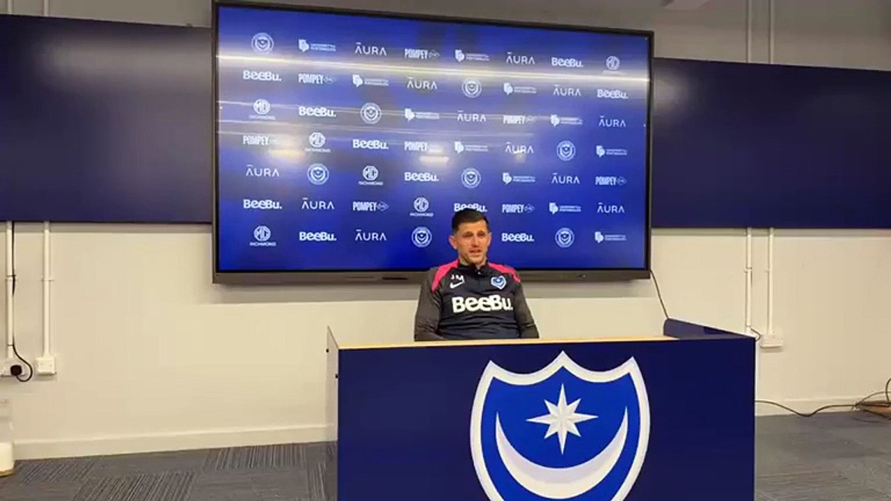 Pompey v Coventry: John Mousinho press conference