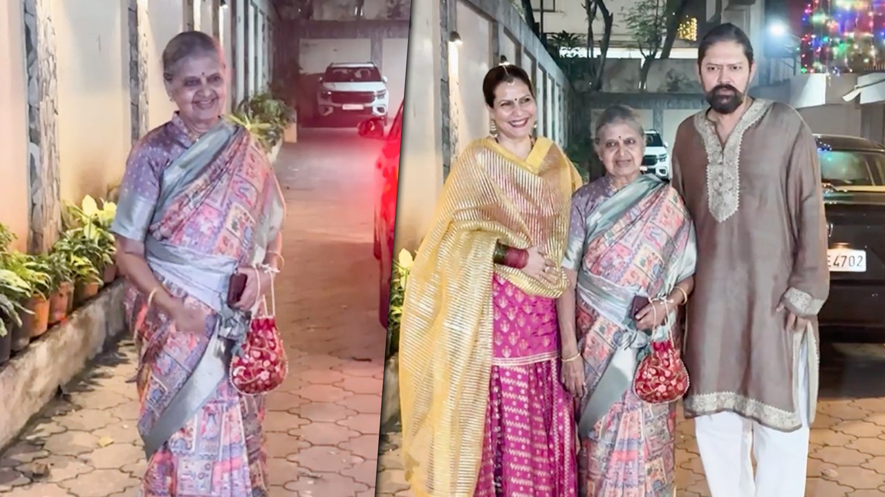 Marathi Legend Sulabha Arya Graces Javed Akhtar And Shabana Azmi’s Diwali Bash