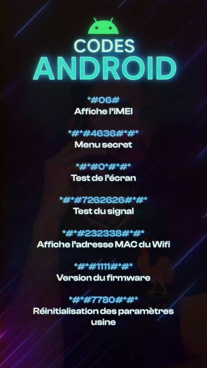 📱 Les codes cachés d’Android 🤯