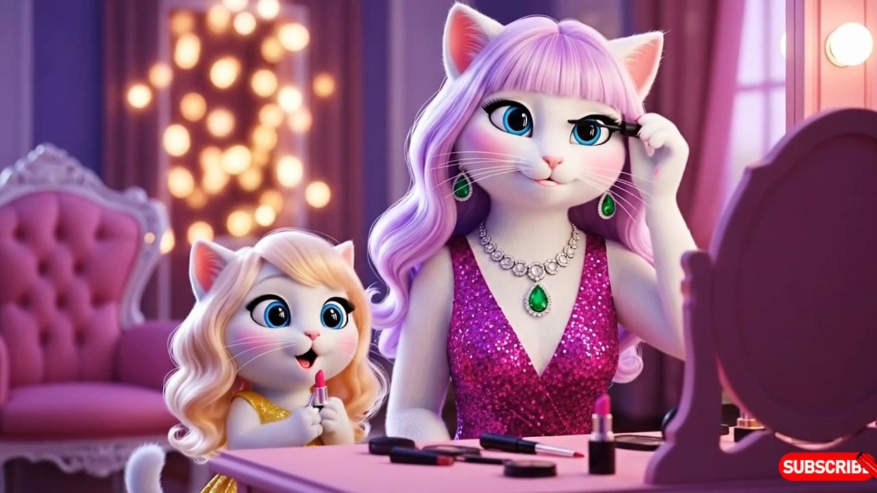 Cute Kitten’s First Makeup Try #AICat #Kitten  Story 🐱💄#Makeup #CuteAnimals #AIAnimation"