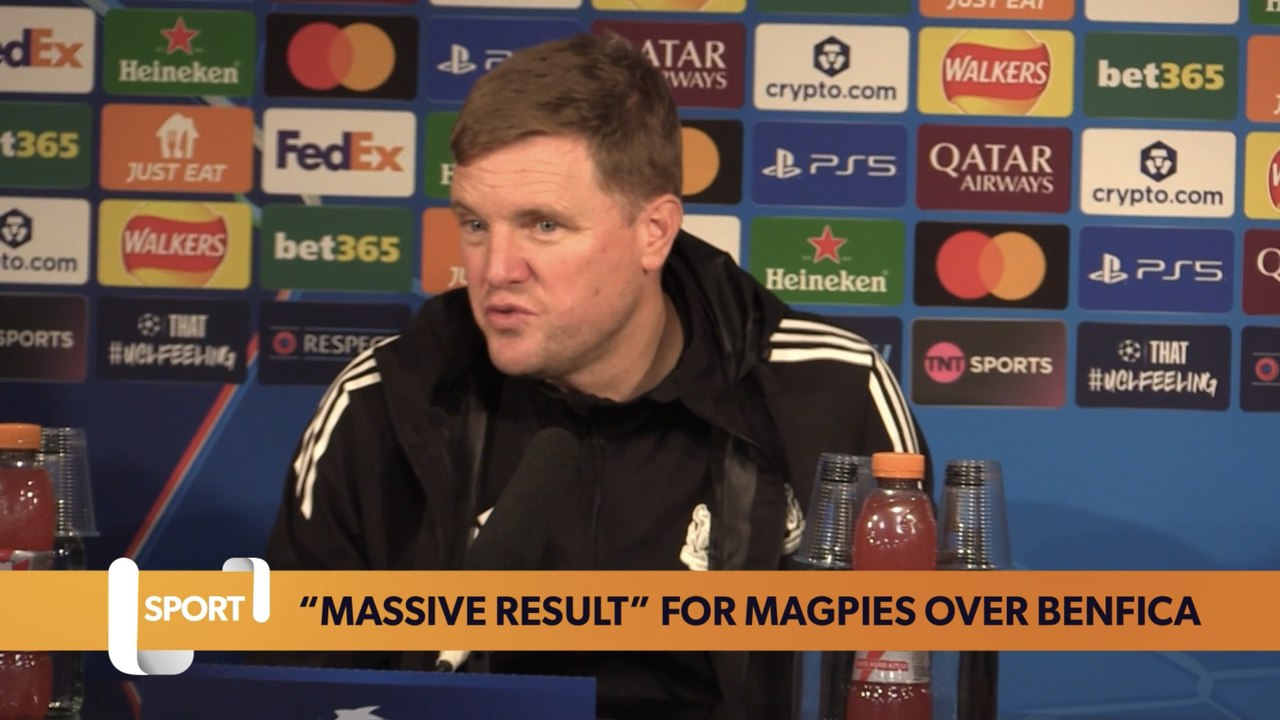 “Massive result!” | Eddie Howe | Newcastle United 3-0 Benfica