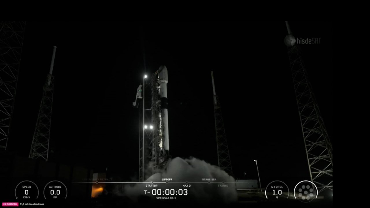 El español SpainSat NG II, el mejor de Europa en comunicaciones seguras, ya orbita la Tierra