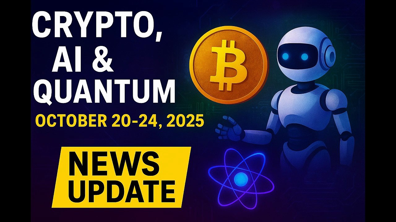 Crypto, AI & Quantum News: Bitcoin Rebounds, Coinbase Expands, Google Quantum Breakthrough (Oct 20–24, 2025)