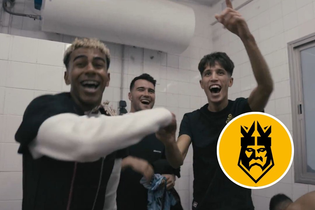 Lamine se lleva a su equipo de fiesta