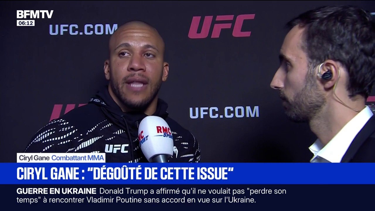 UFC 321: Cyril Gane se dit "dégoûté de cette issue" après l'arrêt du combat contre Tom Aspinall