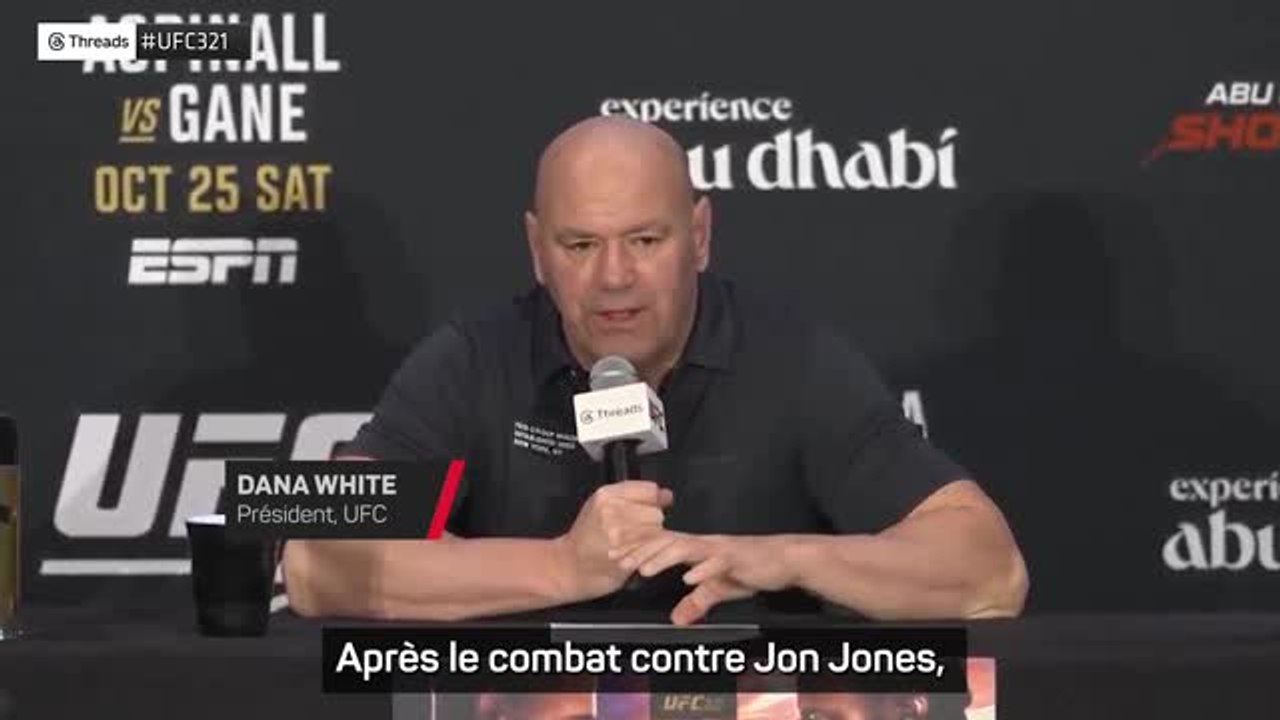 UFC 321 - White espère un nouveau duel Gane vs. Aspinall "aussi vite que possible"