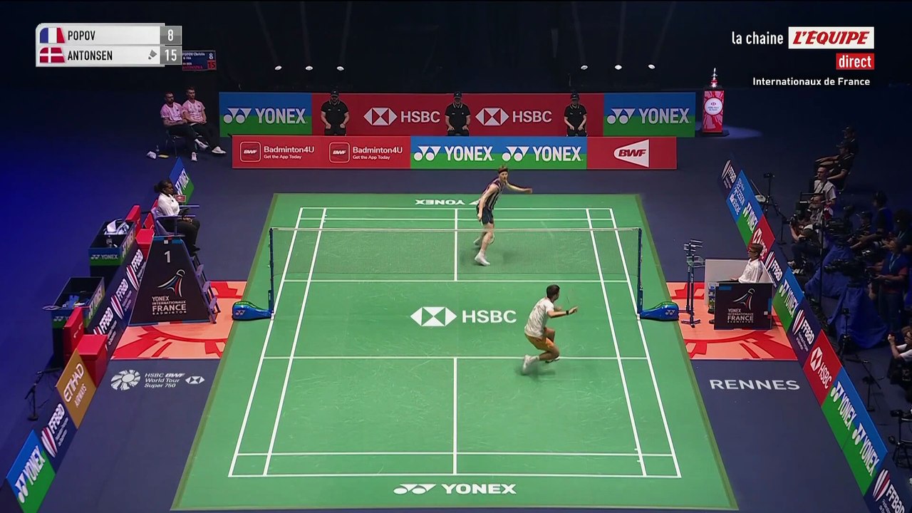 Le replay de la finale de Christo Popov - Badminton