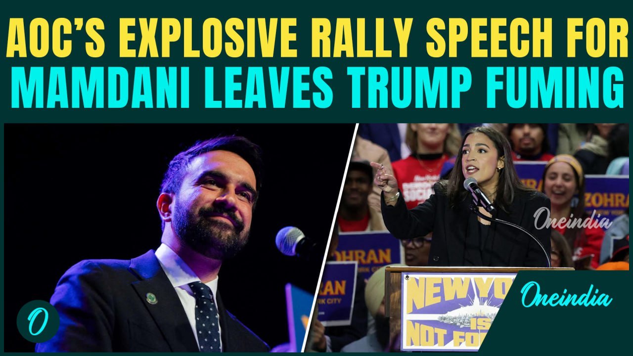 Video: AOC’s Fiery Speech for Mamdani HEATS UP The NYC Mayoral Race; Crowd ROARS as Trump BLASTED
