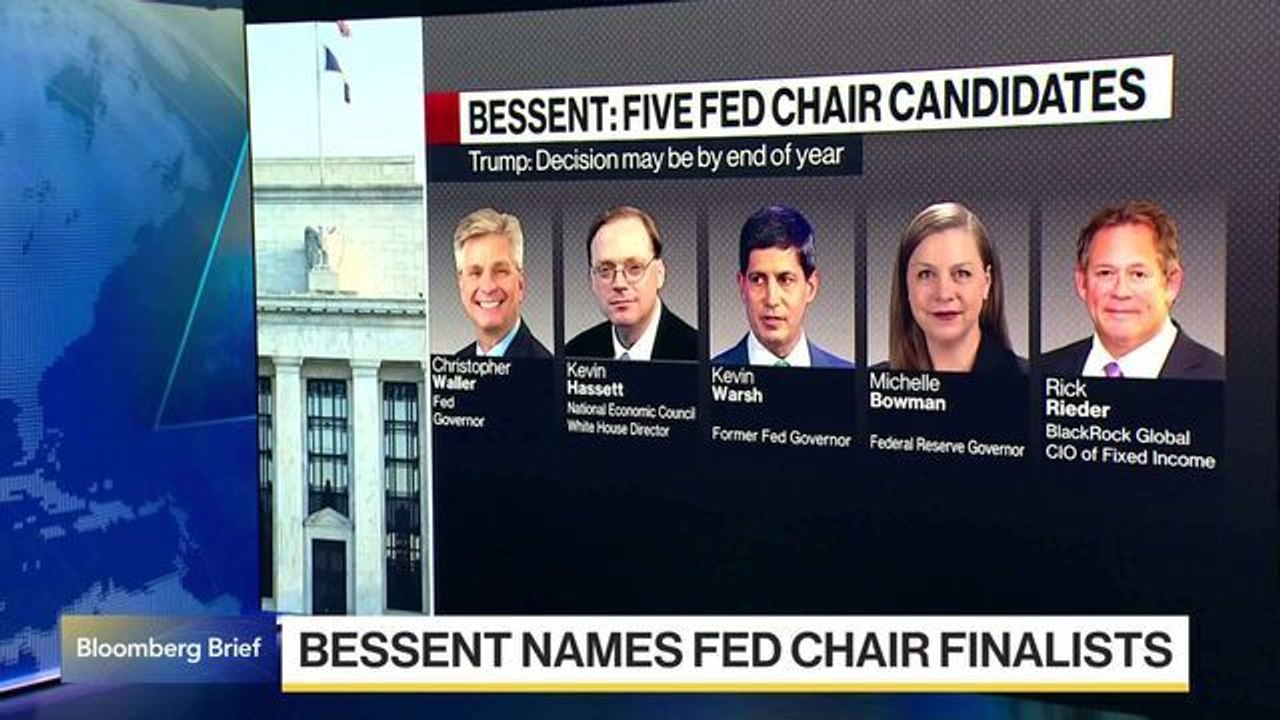 Bessent Names Five Finalists for Federal Reserve Chair