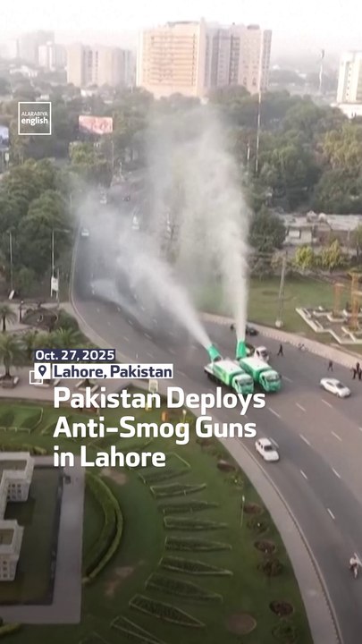 Pakistan Deploys Anti-Smog Guns In Lahore