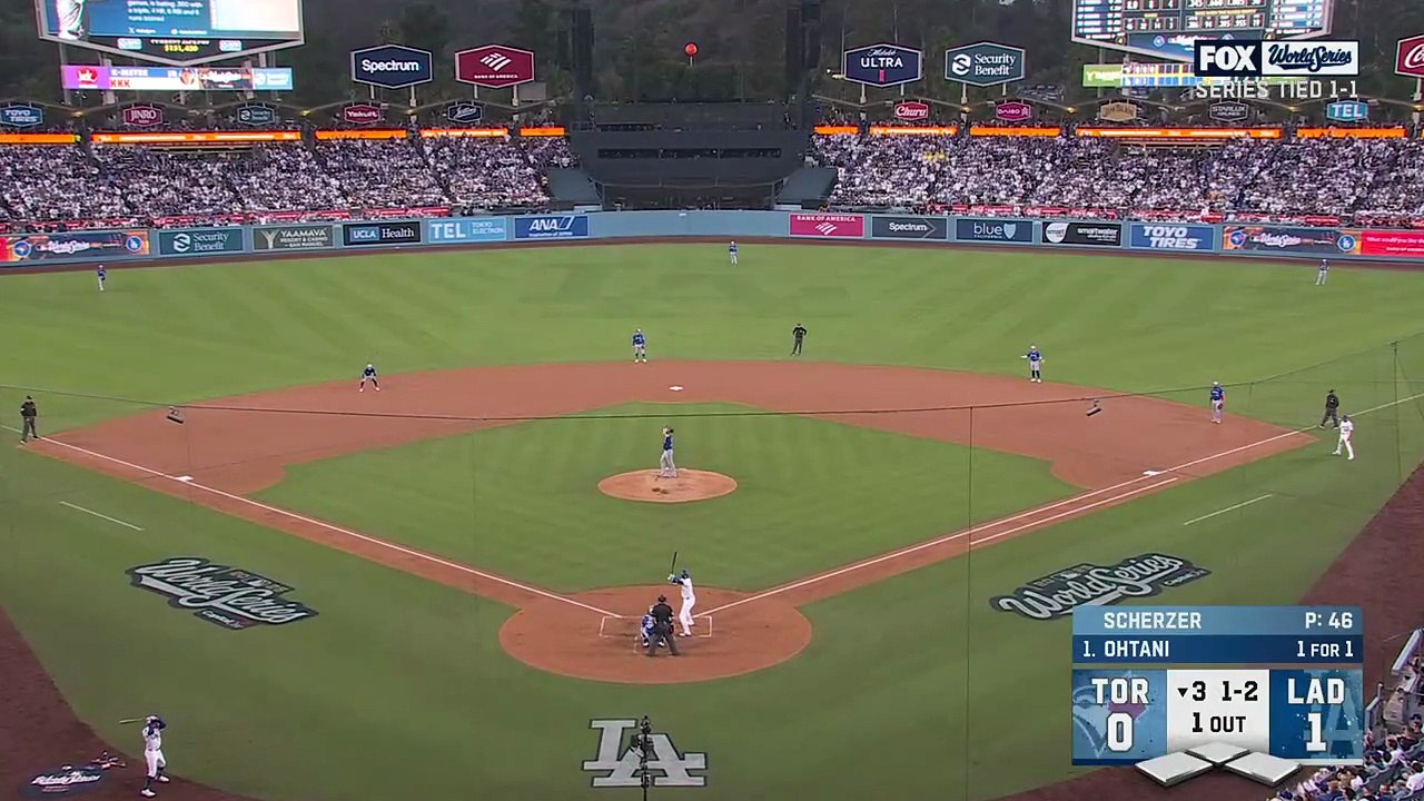 Jonrón de Shohei Ohtani en el Juego 3 de la Serie Mundial