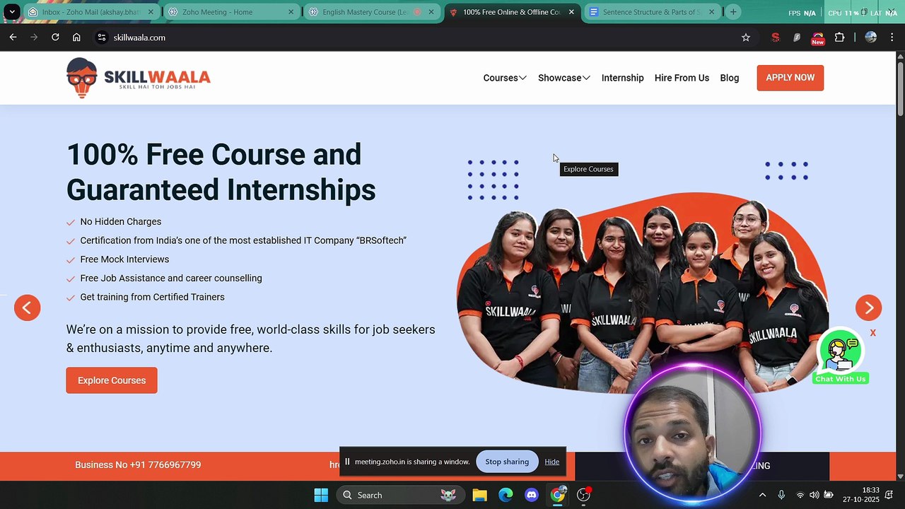 Sentence Structure and Parts of Speech - I