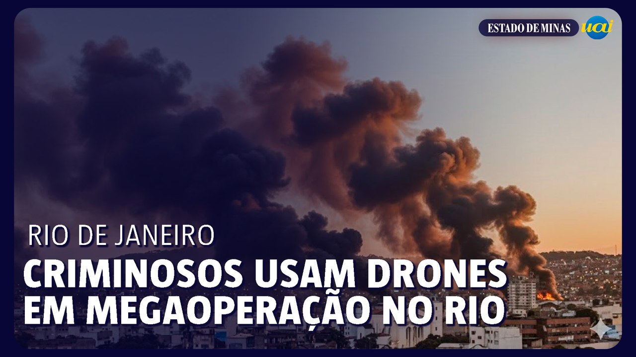 Megaoperação no Rio tem até ataque de drone por parte de bandidos