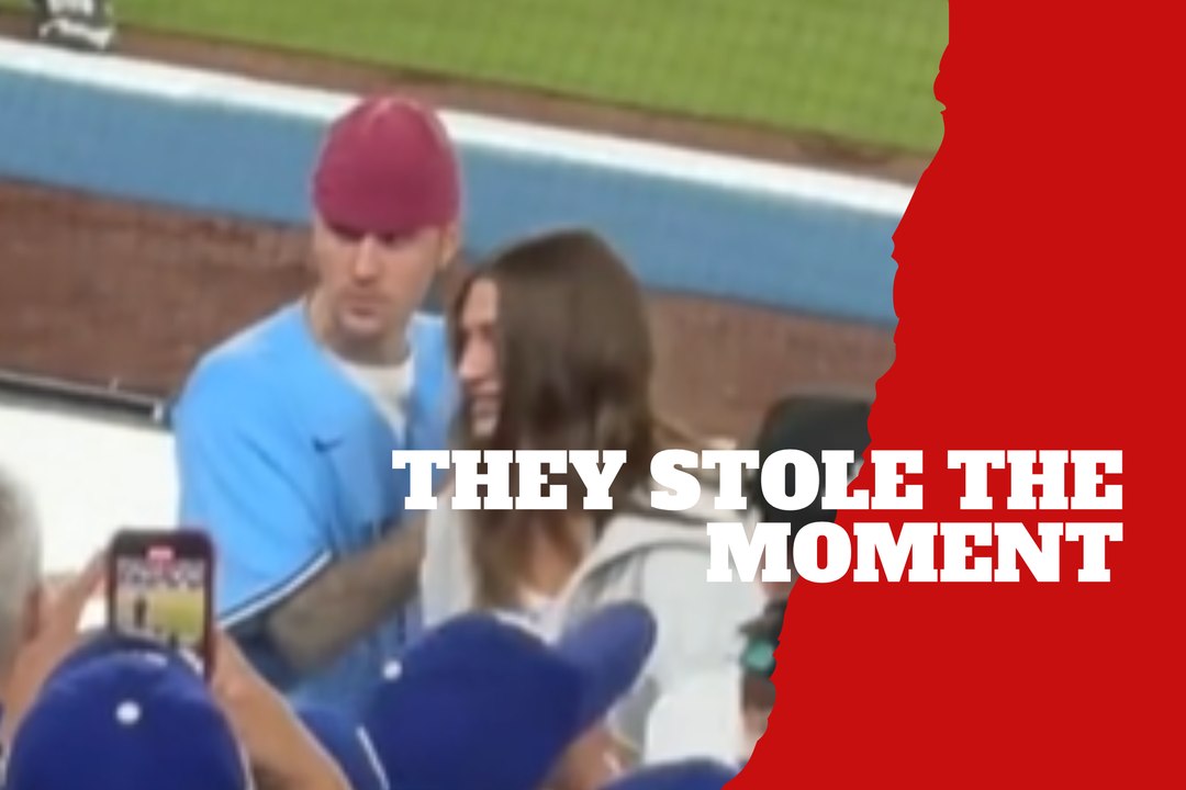 Justin and Hailey Bieber make fans laugh online after the Dodgers vs. Blue Jays game