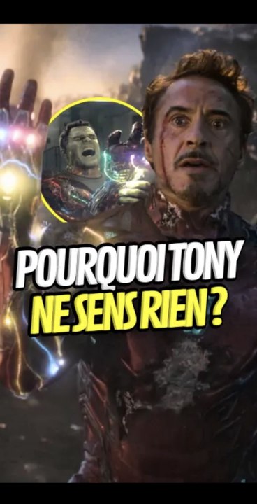 Tony ne sens pas la douleur liée aux pierres ? #avengersendgame #tonystark #ironman #marvel #onregardequoi