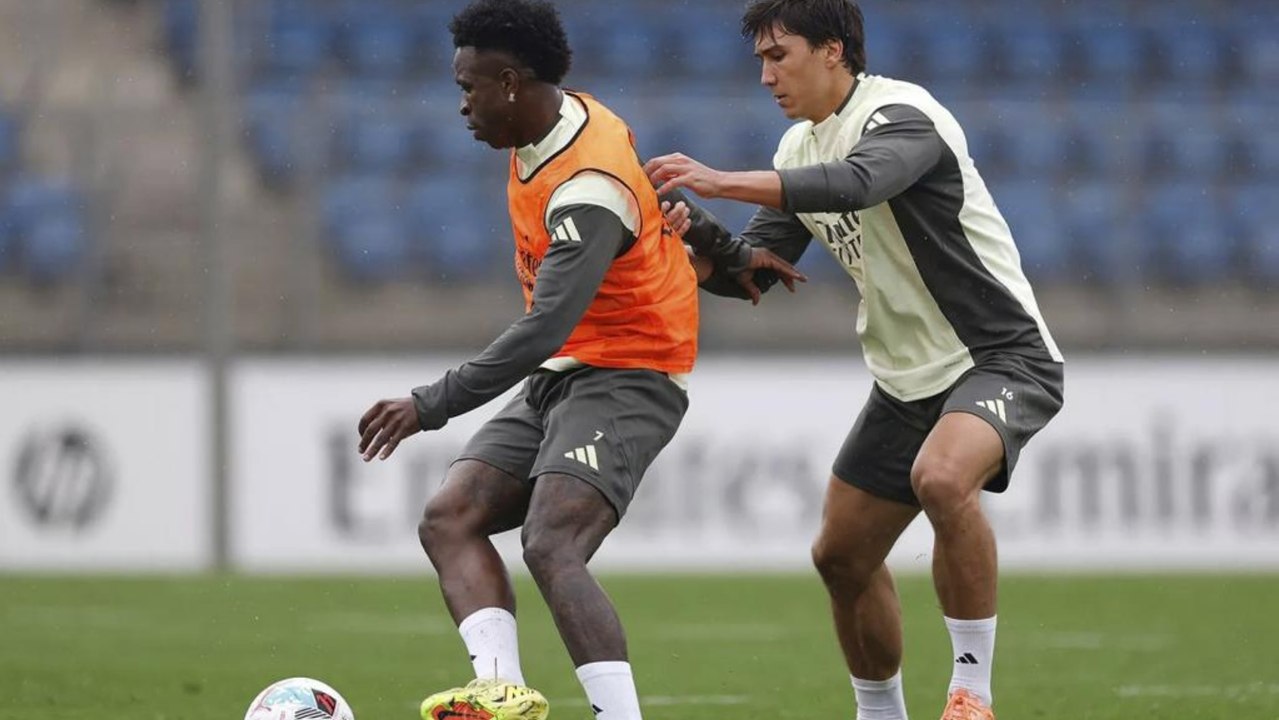 El entrenamiento del Madrid después del perdón de Vinicius