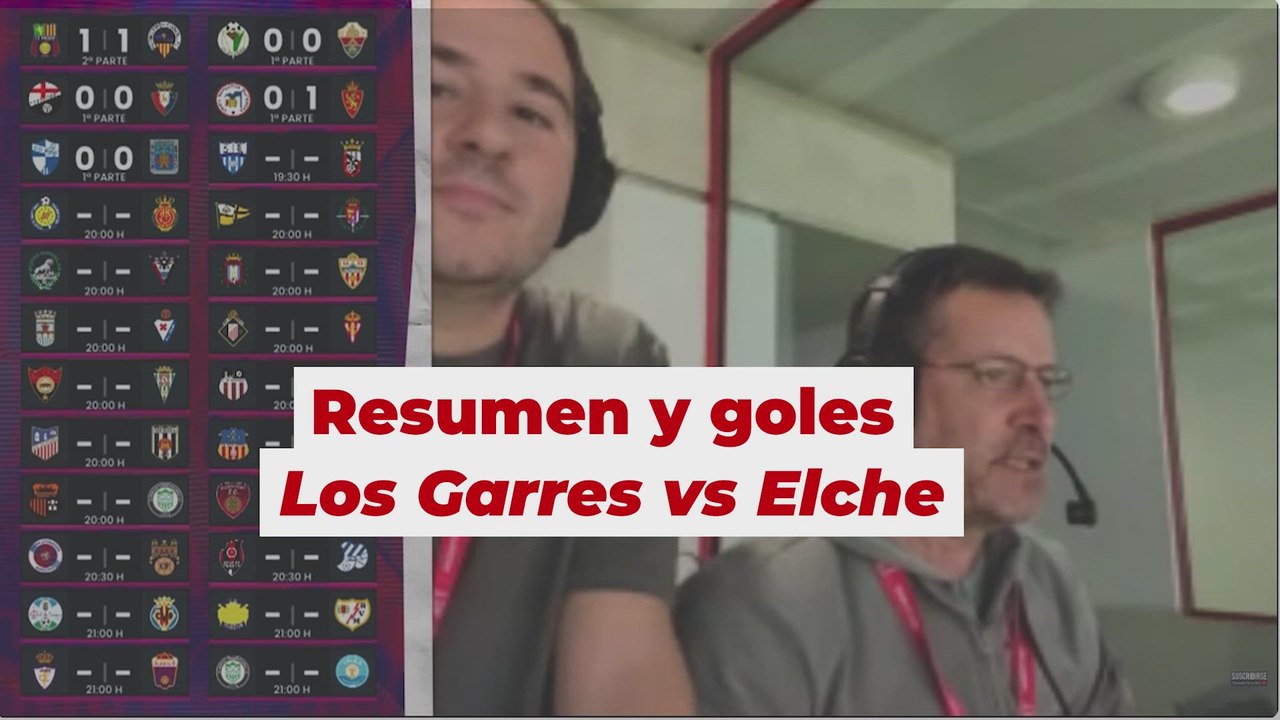 Resumen y goles Los Garres vs Elche