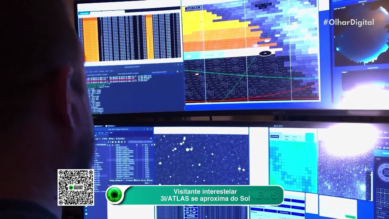 Cometa 3I/ATLAS se aproxima do Sol e segue sua viagem !