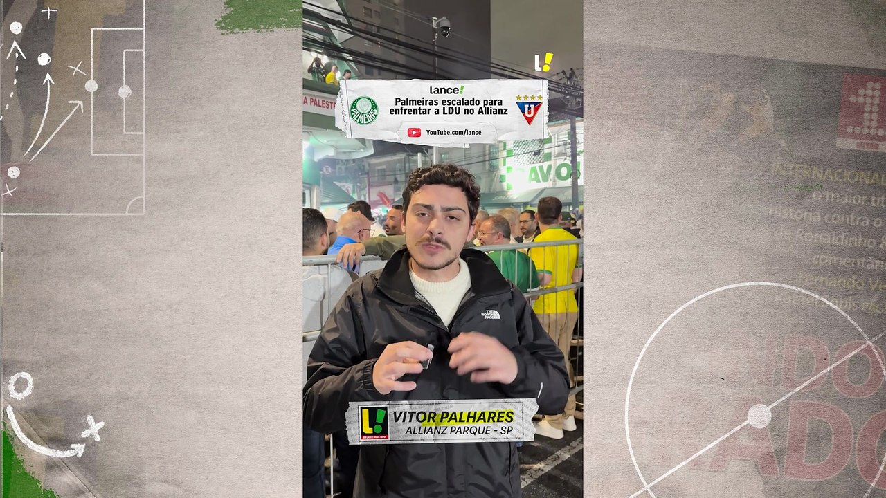 Palmeiras escalado para enfrentar a LDU no Allianz Parque