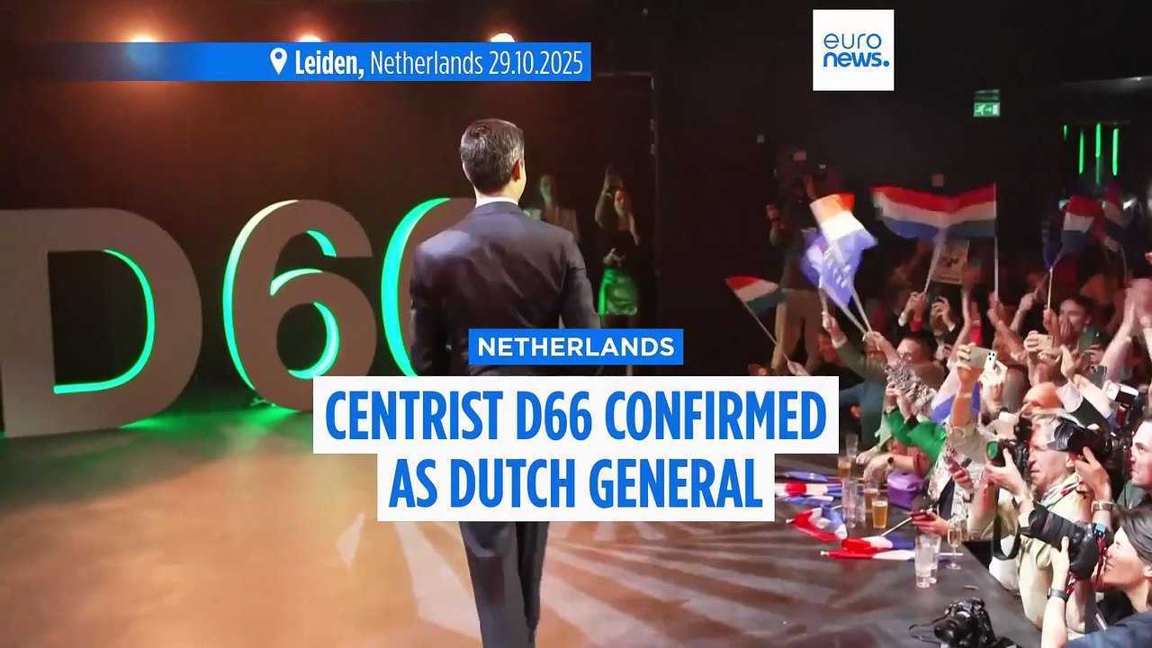 Centrist D66 confirmed as Dutch general election winner
