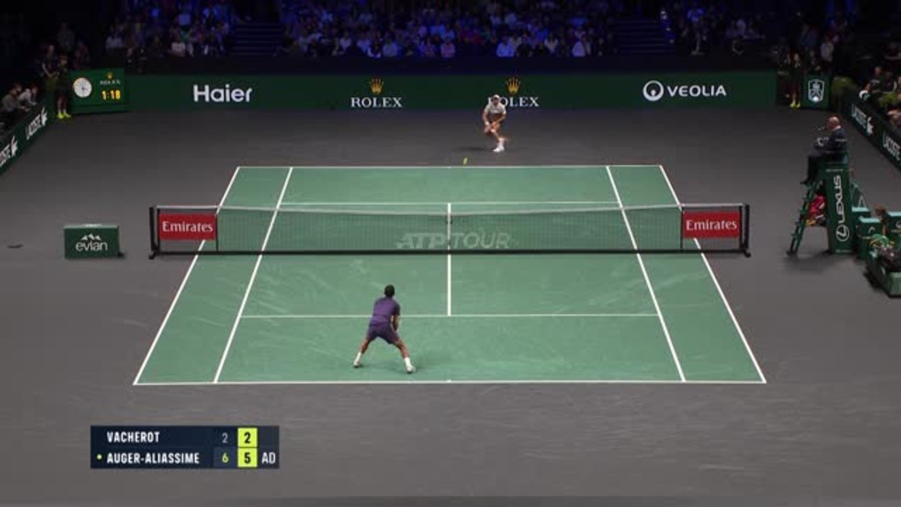 Rolex Paris Masters - Vacherot chute face à Aliassime