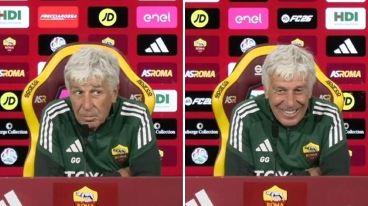 Un gatto interrompe Gasperini in conferenza: "Risponde lui per me"