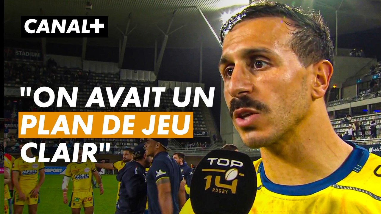 La satisfaction de Kylan Hamdaoui après la victoire de l'ASM à Montpellier