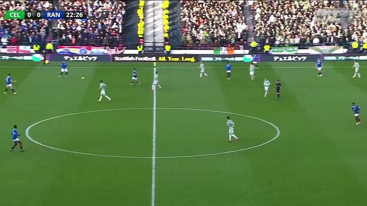 Celtic Vs Rangers 1 half Premier Sports Cup Semi Final