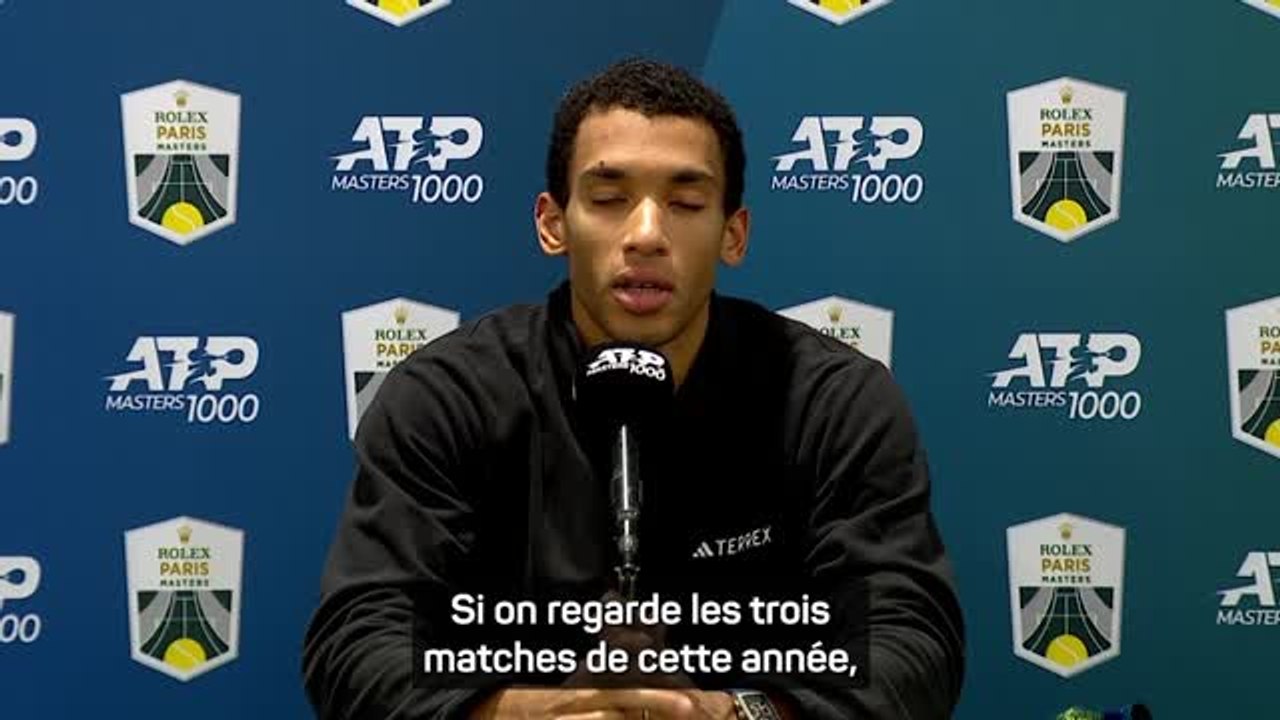 Rolex Paris Masters - Aliassime : "Je resserre l'écart de match en match avec Sinner"