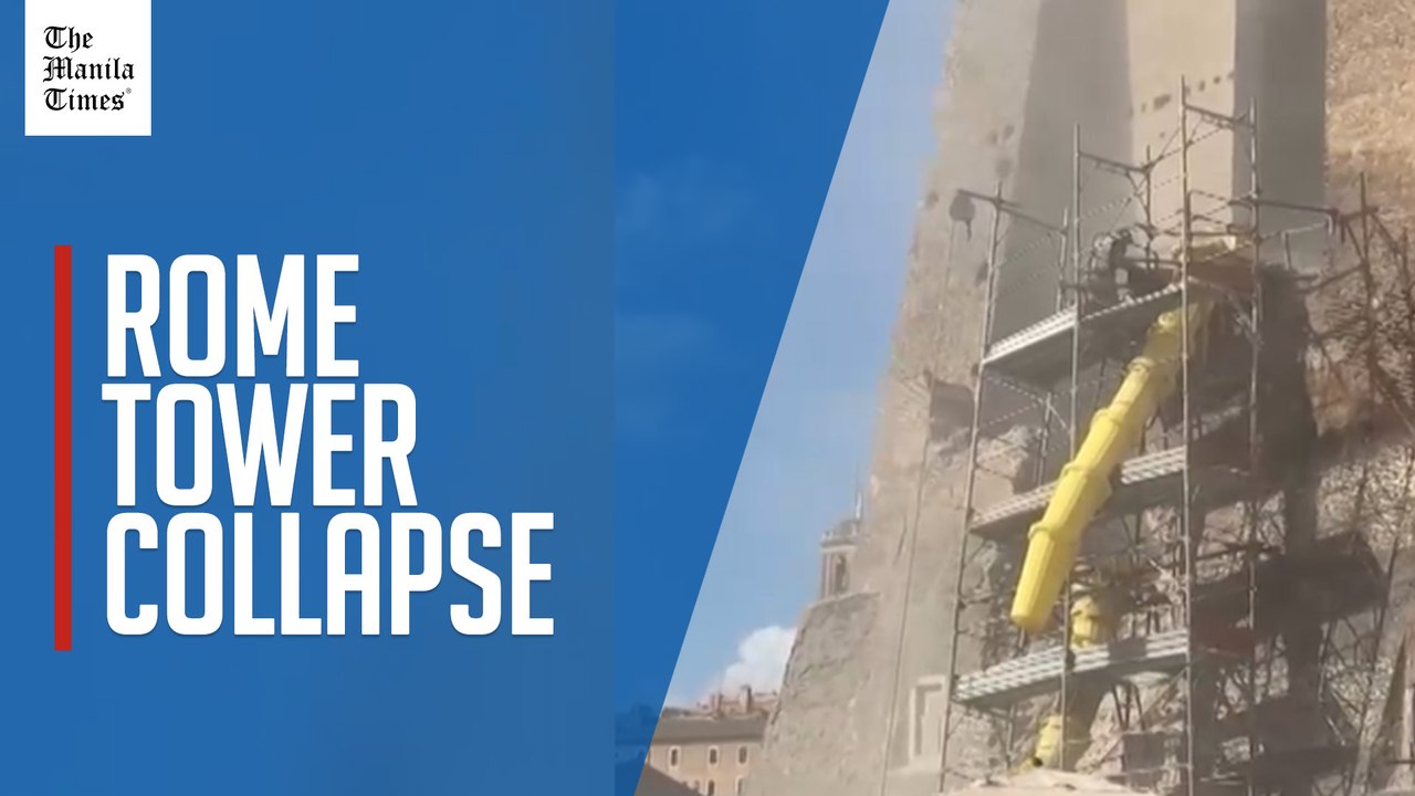 Video shows immediate aftermath of Rome tower collapse