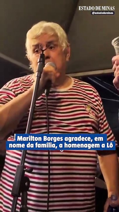 Marilton Borges agradece, em nome da família, a homenagem a Lô