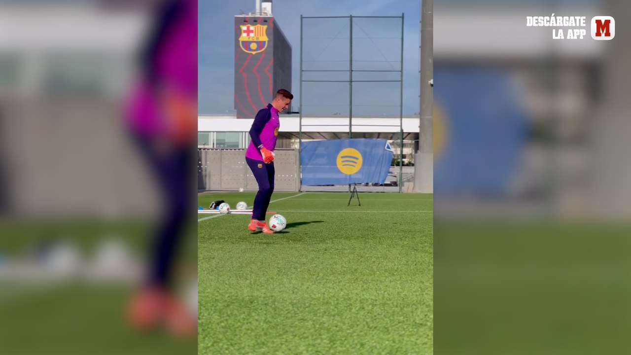 Ter Stegen ya vuelve a entrenarse