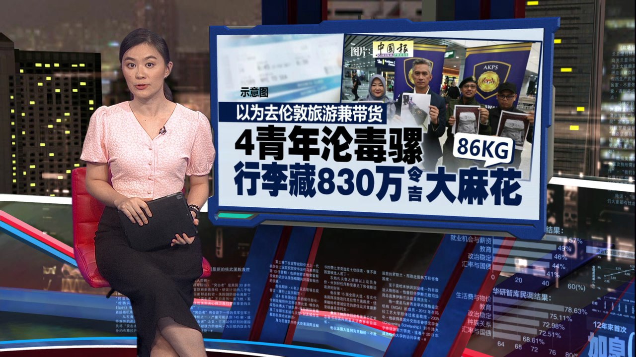 4青年沦毒骡   行李藏830万令吉大麻花