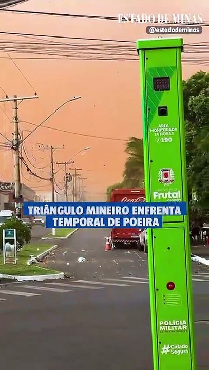Triângulo Mineiro enfrenta 'temporal de poeira'